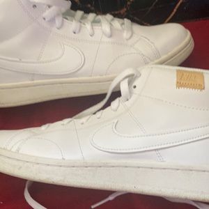 White Nike blazers